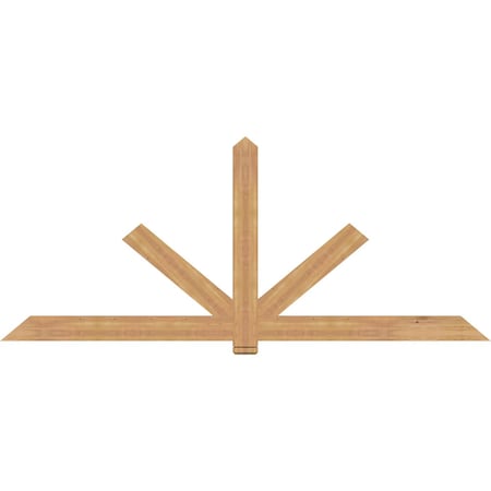Ekena Millwork Kennewick Timber Gable Bracket, Western Red Cedar, 108"W x 45"H x 1 1/2"D x 5 1/2"F, 10/12 Pitch GBW108X45X0206KEN00SWR